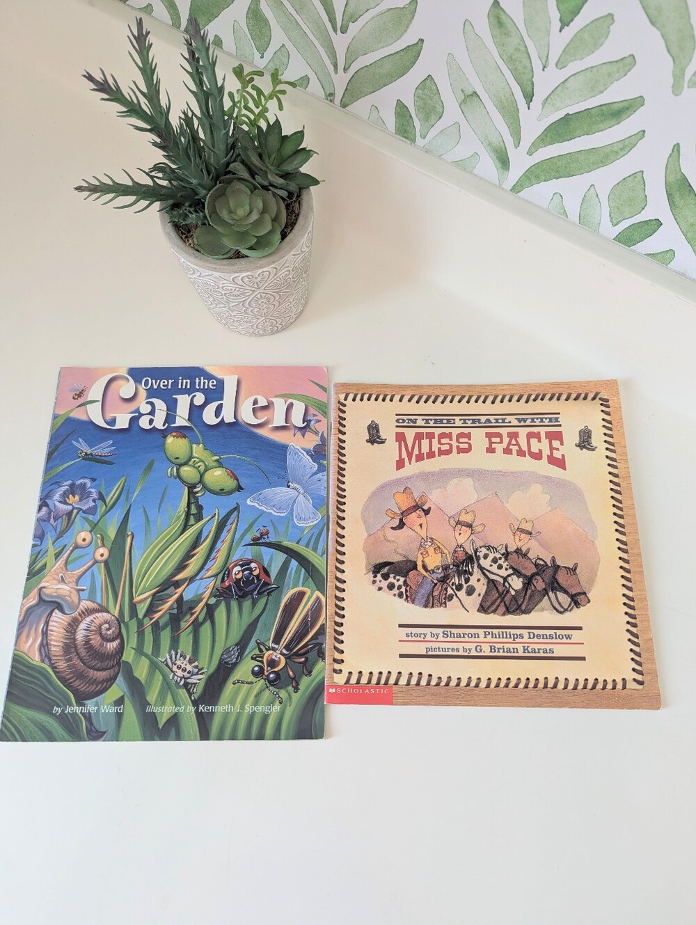 Picture Books- Over In The Garden / On The Trail With Miss Pace